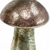 Déco champignons verre rose décoration de table automne Ø6.5cm H10cm 3pcs