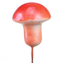 Article Champignons décoratifs sur fil rouge décoration d&#39;automne à coller 7cm 24 pcs