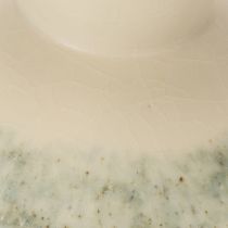 Article Coupe décorative en céramique crème et vert gris Ø20cm H16cm