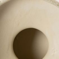 Article Coupe décorative en céramique crème et vert gris Ø20cm H16cm