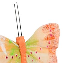 Article Papillons déco sur fil multicolore 9cm 12P