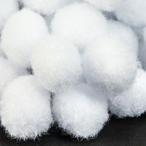 Article Boule à neige déco mini Ø2cm boules à neige blanches 400 pcs 4 sachets