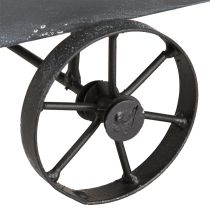 Article Brouette jardinière décorative métal anthracite L30cm