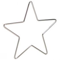 Article Étoile décorative à suspendre Étoile de Noël argent Ø15cm 6 pcs