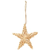 Article Set de 6 étoiles en rotin naturel 11 cm – Décoration de Noël