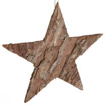 Article Étoiles décoratives à suspendre en écorce de pin étoiles de pin 20cm 3 pièces