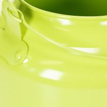 Article Deko théière en métal, pomme vert Ø20cm, décoration intérieure et cache-pot