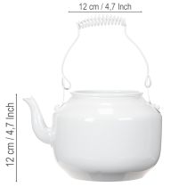 Article Théière décorative en métal au style vintage pour les compositions florales