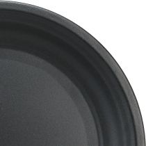 Article Assiette décorative bol en métal assiette décorative anthracite Ø26cm 5pcs
