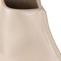 Article Vase décoratif en céramique gris moderne 22 × 9 × 22,5 cm