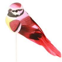 Article Plumes d&#39;oiseaux déco sur fil 6 assorties 8x3,5cm 12 pcs