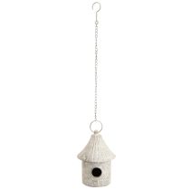 Article Nichoir décoratif en métal à suspendre en style antique Ø15cm H21cm