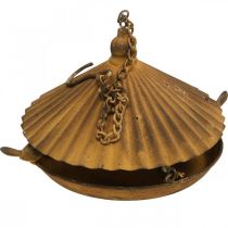 Article Bain d'oiseau décoratif, bain d'oiseau, grille de jardin décorative Ø23cm H27.5cm