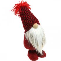 Article Deco Gnome Beard Christmas Gnome Déco Figurine Rouge H30cm