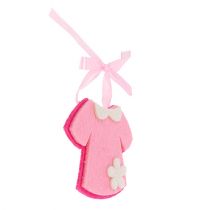 Article Robe en feutre décoration naissance rose 7cm 20 pcs