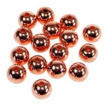 Perles décoratives cuivre métallisé 14 mm 35 p.