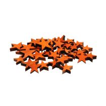 Etoiles en bois mélangent Orange pour étendre 3-5cm 72pcs