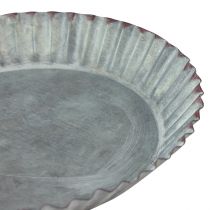 Article Moule à pâtisserie décoratif en plaques de métal gris zinc Ø14,5cm 6 pièces
