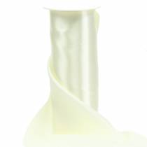 Plateau Satin Ruban Creme 200mm 10m