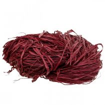 Article Raphia décoratif pour travaux manuels raphia naturel raphia bordeaux 300g