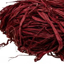 Article Raphia décoratif pour travaux manuels raphia naturel raphia bordeaux 300g
