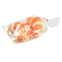 Article Croissants décoratifs d'un réalisme trompeur, pâtisseries artificielles de 10 cm, lot de 2 décorations alimentaires pour vitrines et showrooms