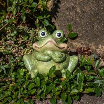 Couple de grenouilles en céramique, couple de grenouilles en céramique, décoration d&#39;été 14cm 2pcs