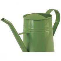 Article Arrosoir d'intérieur vintage en métal, vert menthe, 1,7 L, vase décoratif, design rétro, H 23 cm