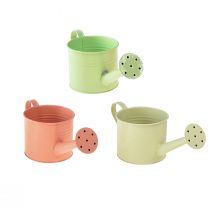 Article Arrosoir décoratif couleurs pastel métal Ø11cm H10cm 8 pcs