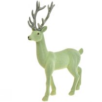 Article Figurine de Noël cerf renne déco vert gris H37cm