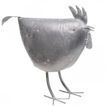 Poule déco métal décoration métal oiseau zinc 51cm×16cm×36cm