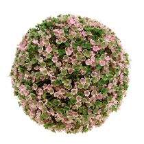 Article Boule décorative boule de fleurs artificielles rose vert Ø18cm 1pc