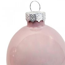 Oeufs de Pâques déco à suspendre en verre rose/vert décorations de Pâques 6 pièces