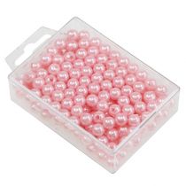 Article Perles décoratives Ø8mm rose 250 pcs
