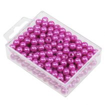 Article Perles décoratives Ø8mm violettes 250 pcs