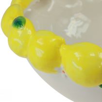 Article Bol décoratif coupe à fruits citron céramique Ø30cm