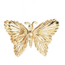 Article Papillons décoratifs en métal à suspendre doré 5cm 30pcs