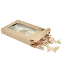 Article Papillons décoratifs en métal à suspendre doré 5cm 30 pcs