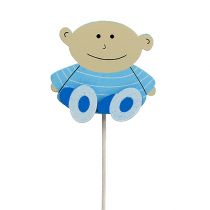 Article Bouchon décoratif bleu bébé 5cm L25cm 20 pcs