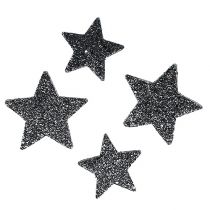 Article Étoiles décoratives à disperser 4-5cm noir 40pcs