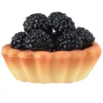 Article Mini-gâteaux décoratifs aux fruits, 6 cm, répliques de gâteaux artificiels pour vitrines et présentoirs, lot de 4
