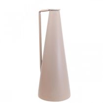 Article Vase décoratif en métal pichet décoratif rose conique 15x14.5x38cm