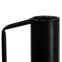 Vase déco métal cruche décorative noir 19,5cm H38,5cm