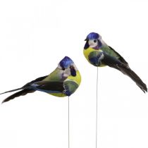 Article Déco Oiseaux sur Fil Déco Printemps Mésange Bleue 10×3cm 9pcs