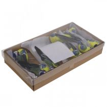 Article Déco Oiseaux sur Fil Déco Printemps Mésange Bleue 10×3cm 9pcs