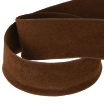 Article Ruban décoratif en velours marron, ruban pour bijoux, 25 mm, 7 m
