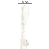 Article Ruban décoratif, crème, cœurs, perles, décoration de mariage, 10 mm, 5 m