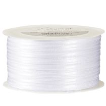 Article Ruban décoratif ruban satin blanc double ruban satin 3mm 50m