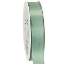 Article Ruban décoratif taffetas ruban cadeau vert sauge 25 mm 50 m