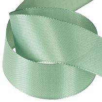 Article Ruban décoratif taffetas ruban cadeau vert sauge 40mm 50m